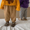 Children's Three-Layer Cotton Pants Thickened Sports Pants Baby Warm Pants